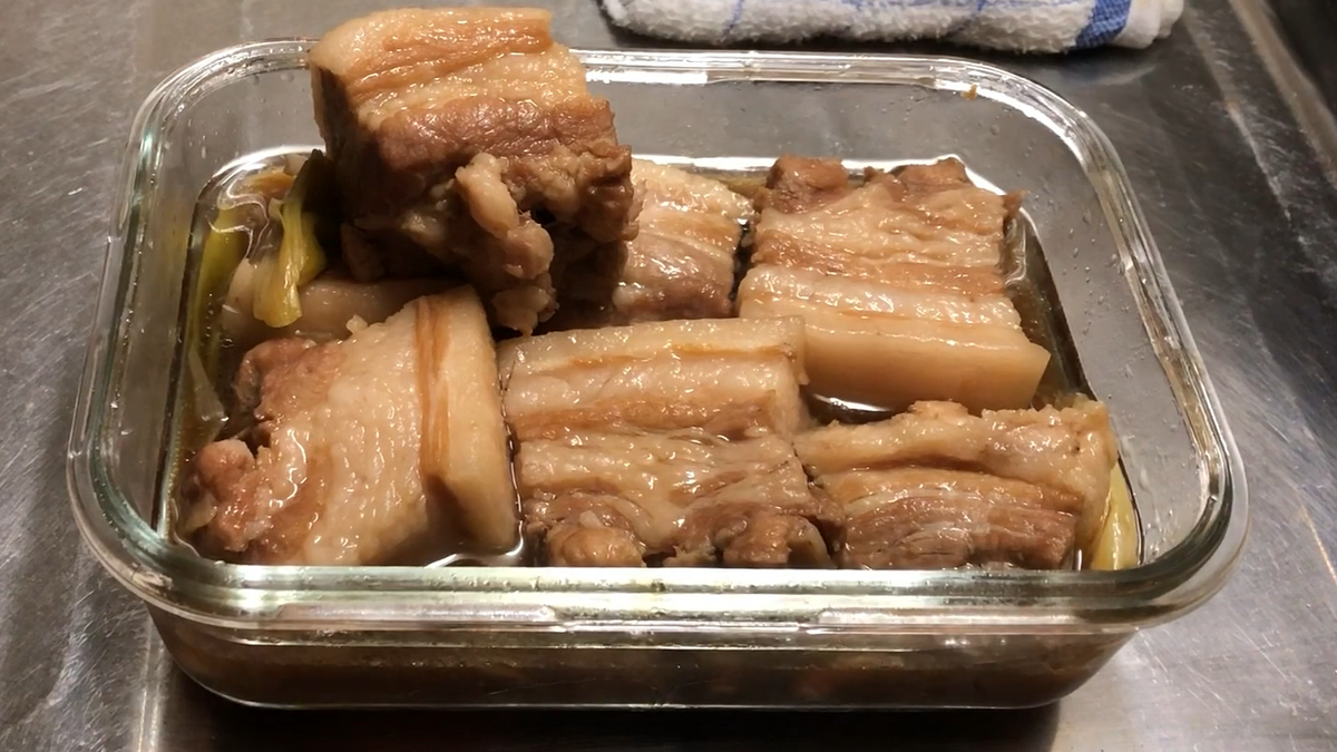 角煮電子レンジ後