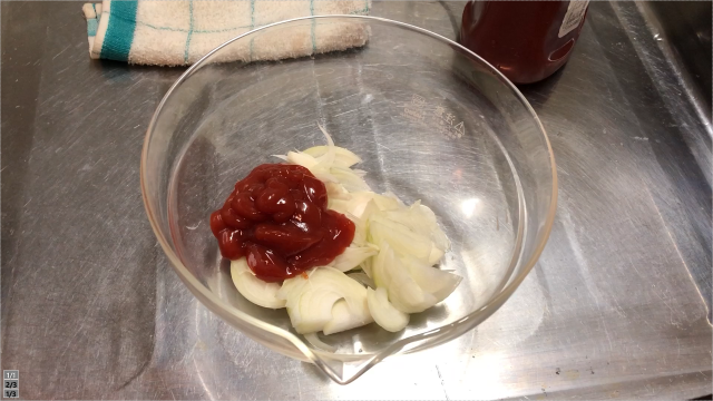 レンジでポークチャップ玉ねぎ