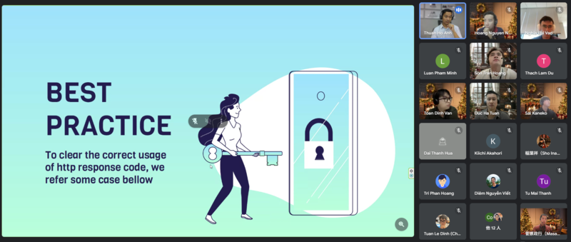 Google Meet のミーティング画面