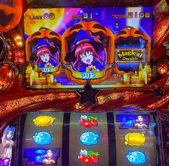 マジハロ5 コイン小vからのカウントアップ5段階 カボチャンス50連した結果 エリーゼのスロット クロニクル