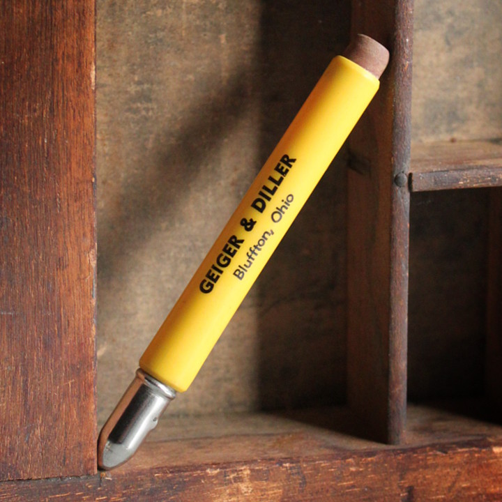 アンティークノベルティグッズ・アドバタイジングバレットペンシル弾丸型鉛筆