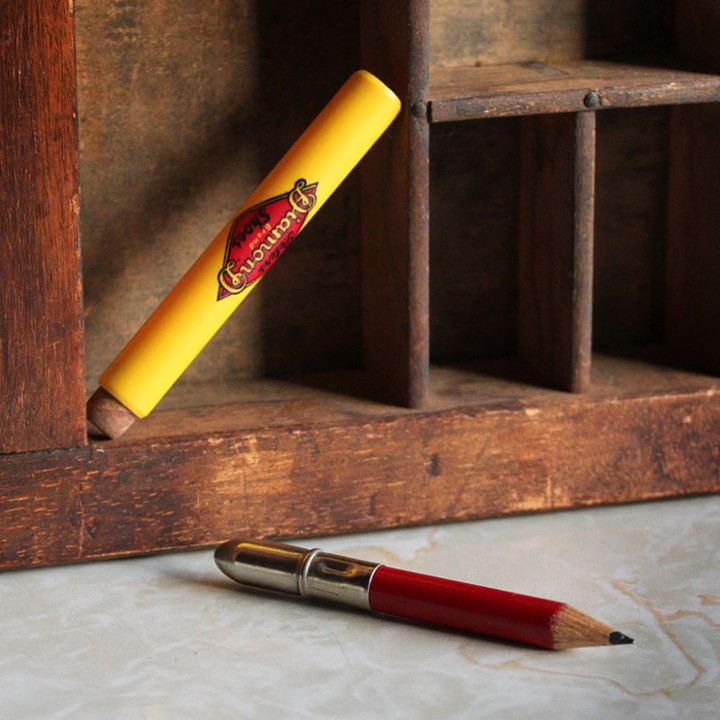 アンティークノベルティアドバタイジング企業ものバレットペンシル弾丸型鉛筆