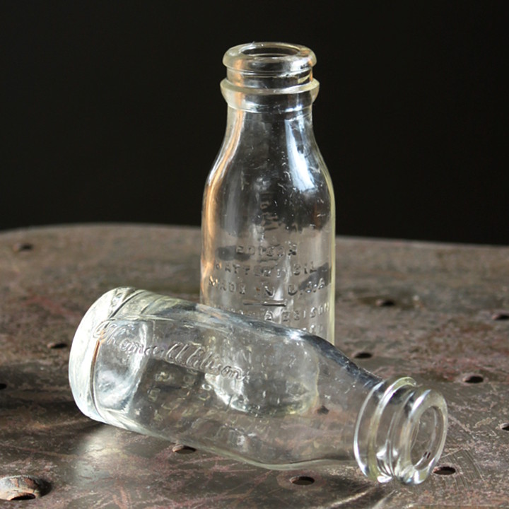 USAアメリカヴィンテージエジソンバッテリーオイルガラスボトルB｜鉄道オートモータース車 [OTH-18-002・OTH-18-003]