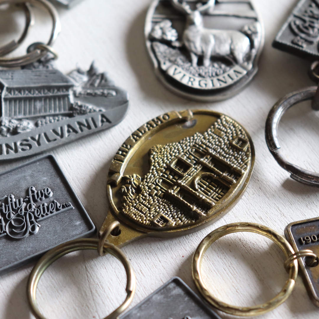 U.S.A.アメリカン雑貨|テキサス州アラモ伝道所・お土産キーホルダーTEXAS・THE ALAMO