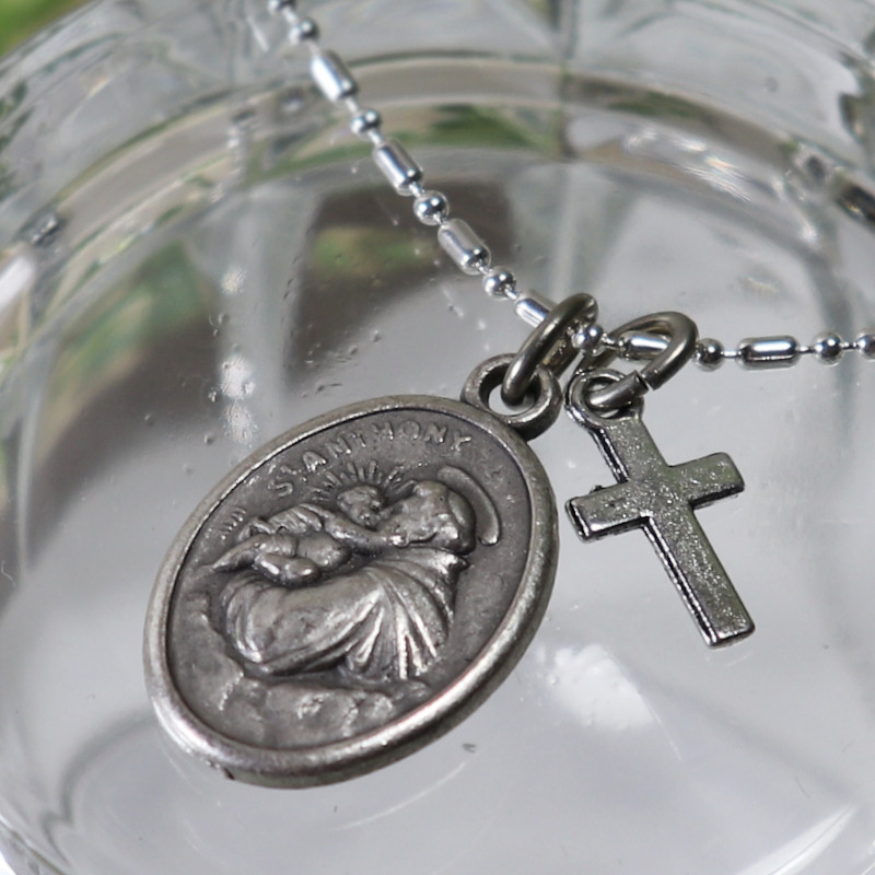 パドヴァの聖アントニオのメダイネックレス｜ヴィンテージジュエリー
