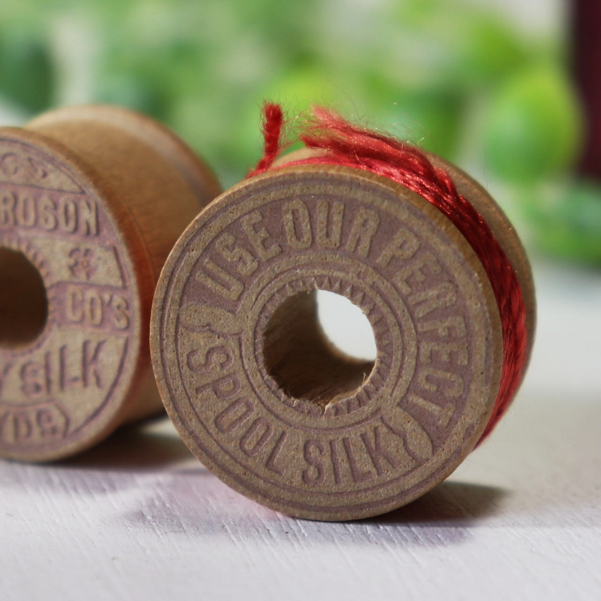 【2個セット】USAヴィンテージ木製スプール糸巻きRICHARDSON Wood Spool薄型