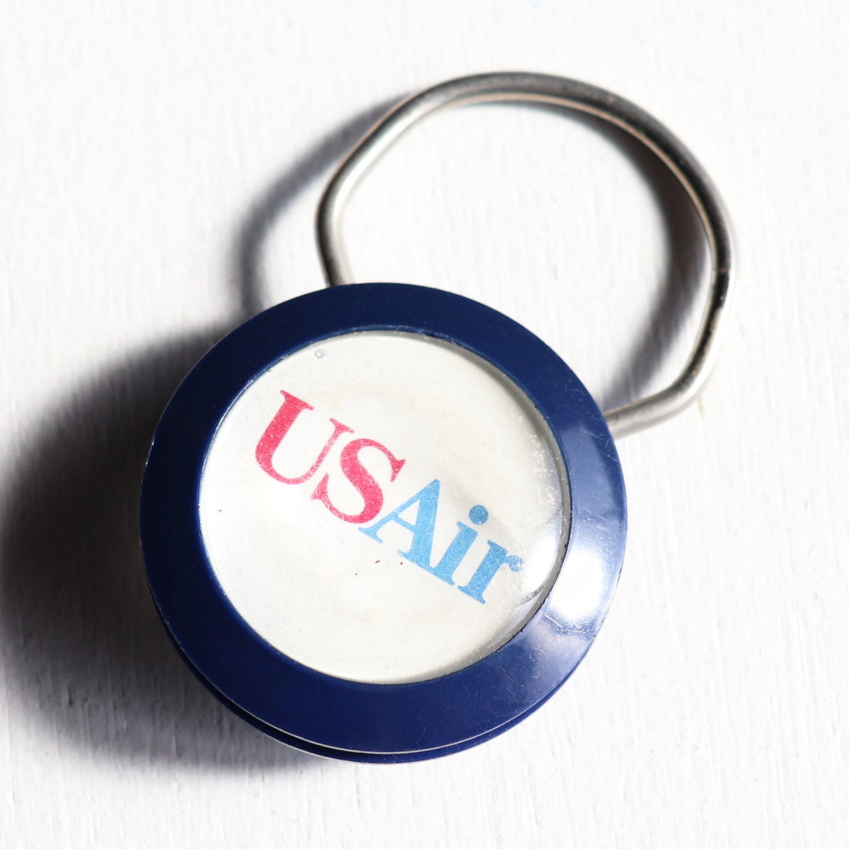 USAヴィンテージキーホルダー・USエアー航空会社US Airlinesノベルティキーリング