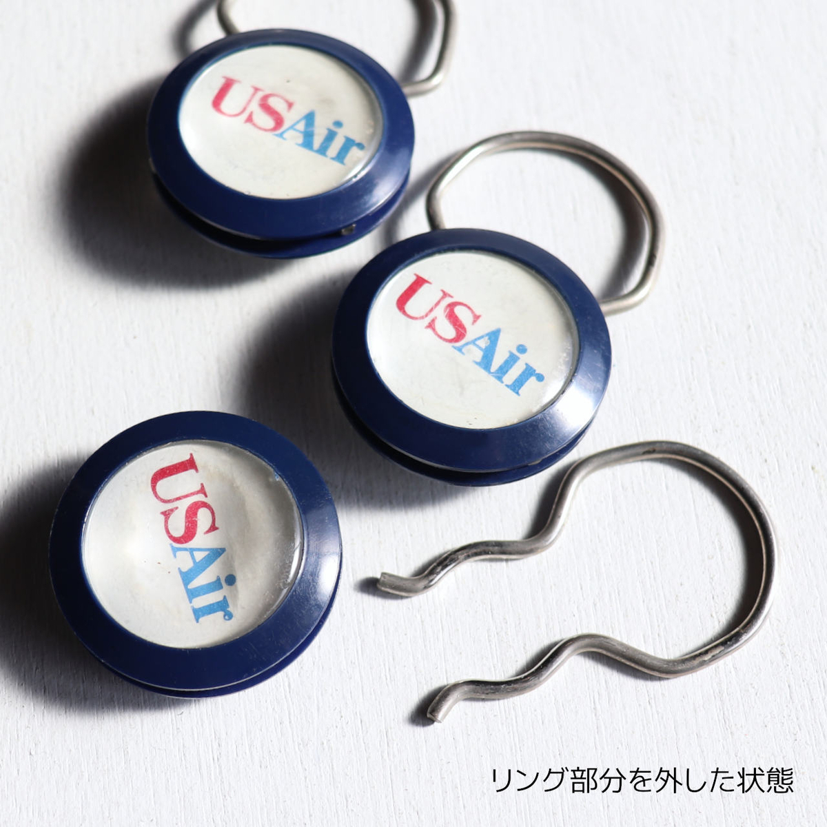 USAヴィンテージキーホルダー・USエアー航空会社US Airlinesノベルティキーリング