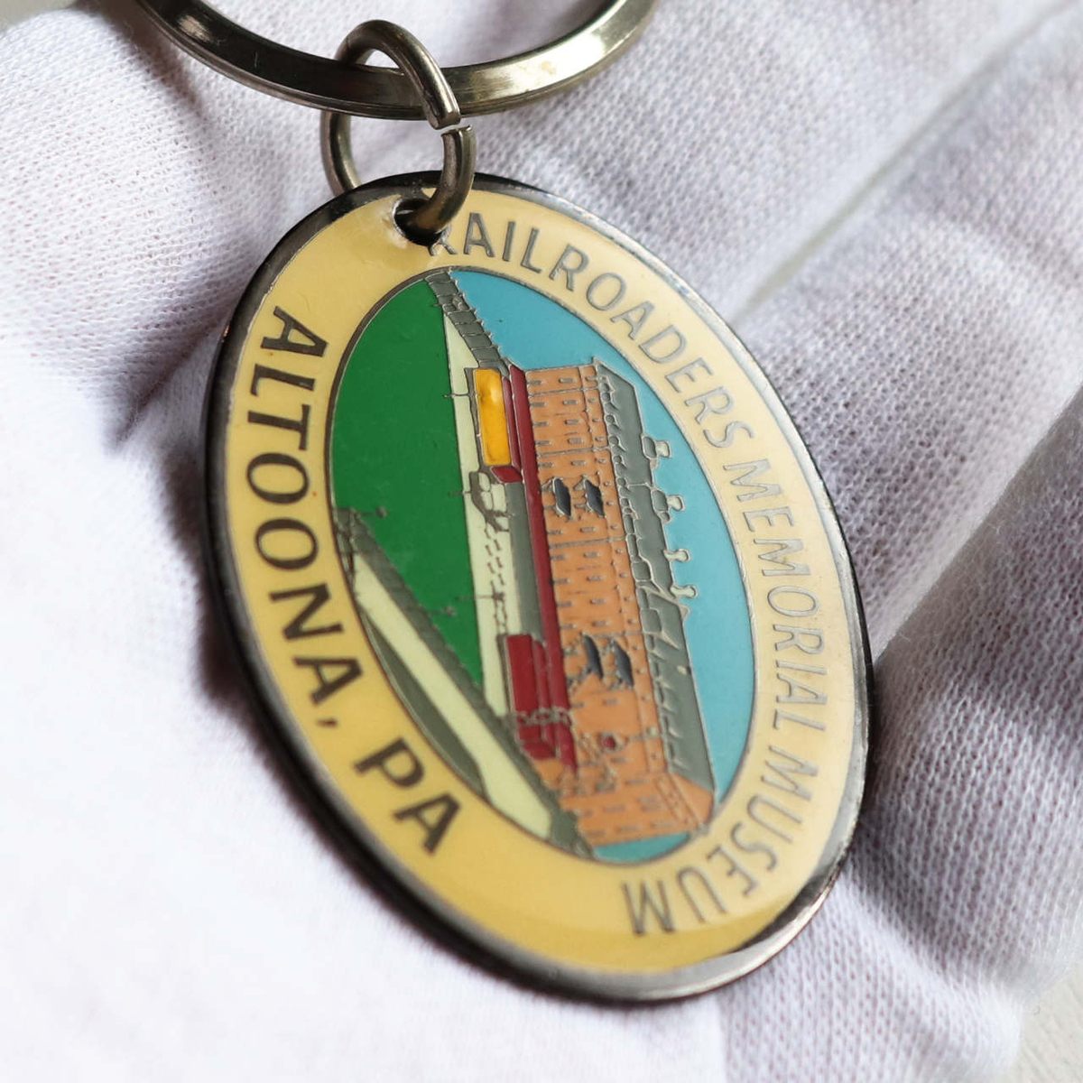 USAコレクティブルキーホルダーRAIL ROADERS MEMORIAL MUSEUM・鉄道博物館・ペンシルベニア