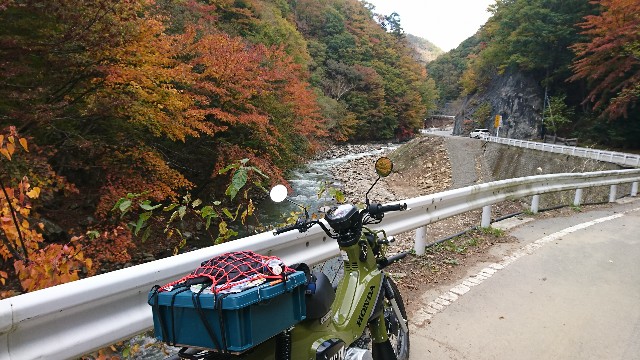 今日はクロスカブ 日川の紅葉と笹子峠でラーツー オヤジの自由時間