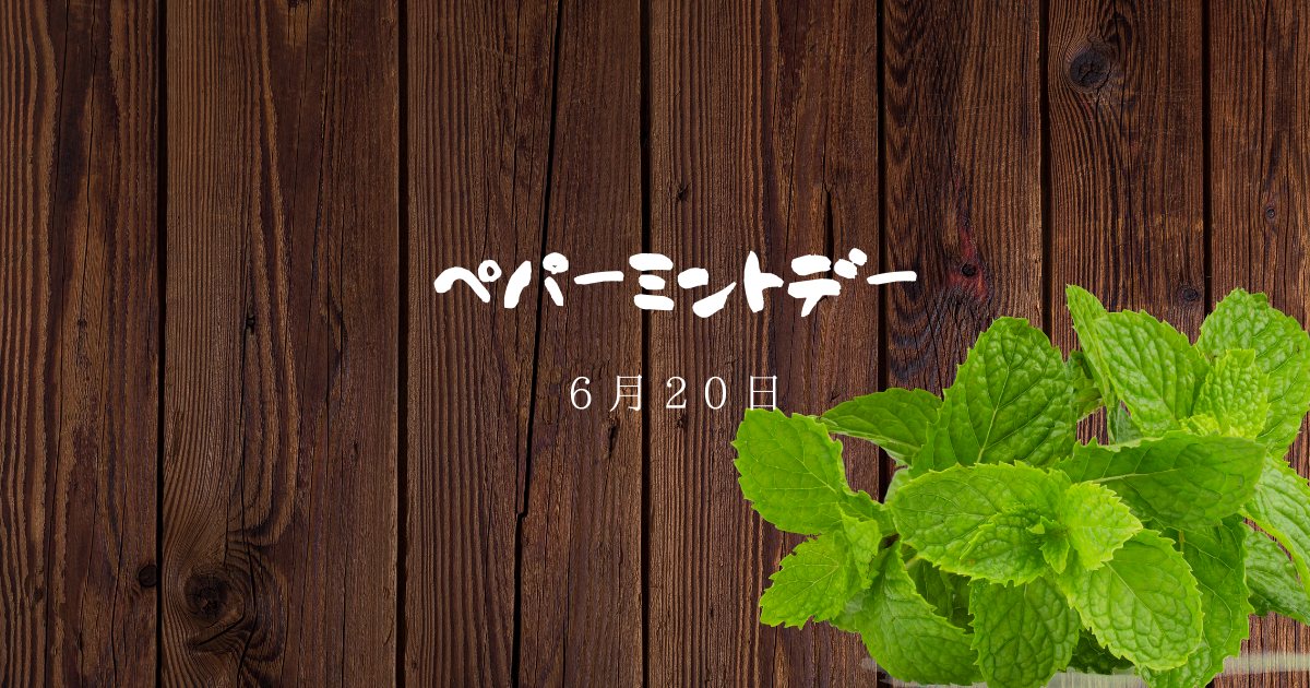 6月日は ペパーミントデー いろんなところで大活躍のハーブです 花のある暮らし Fairy S Garden