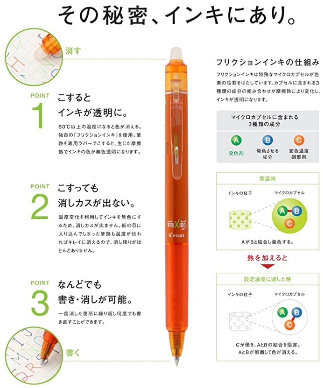 フリクションの特徴