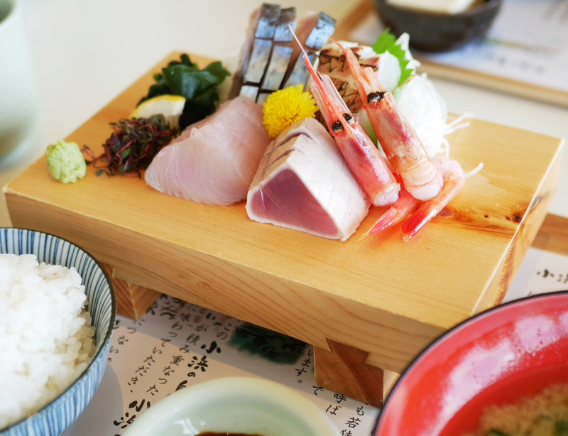 濱の四季のお刺身定食のみそ汁