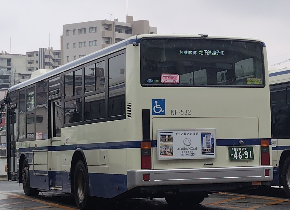 鳴子15系統に現れた新NF車。名古屋市営バス。 - 銀河夢急行
