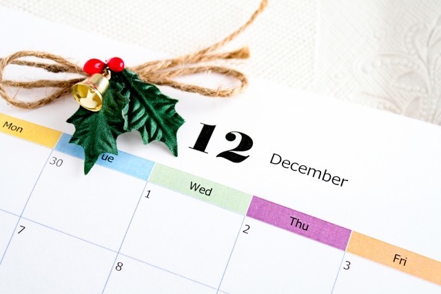 12月のカレンダー