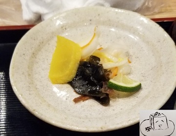 かしわ豚丼　漬物
