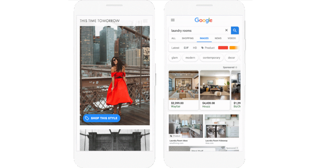 google 購入画像広告 shoppable image ads 及びショーケース広告への