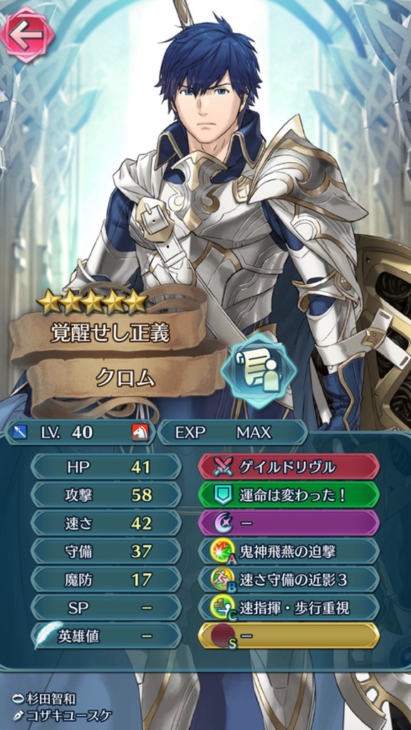 総選挙クロムを眺めてみた！ - まったりファイアーエムブレム  