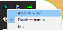 ASUS Mini Barの項目