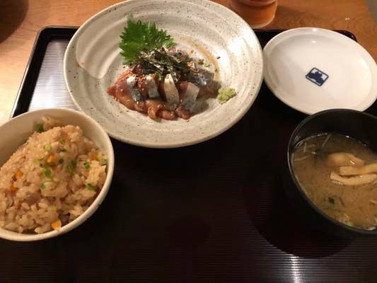 ごま鯖サシミ定食