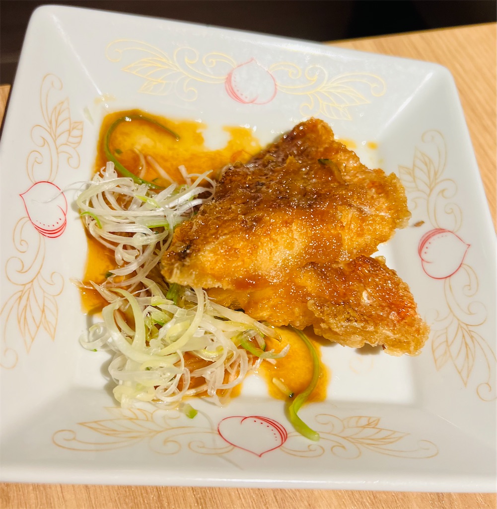 白身魚の唐揚げ　油淋ソース
