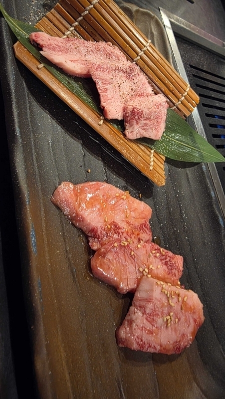 若干厚切りのハラミ