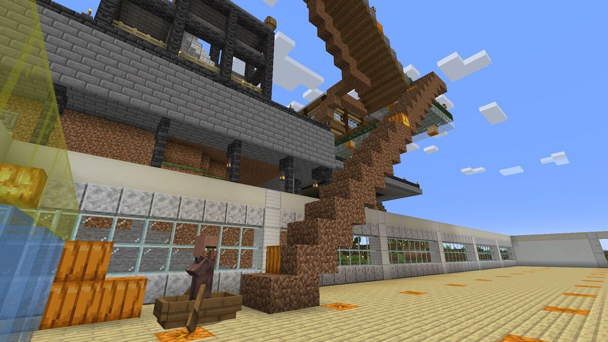 マイクラ】＃２５〔建築＆整備〕ビニールハウス風の農民交易所を建築 - フィンのゲームブログ
