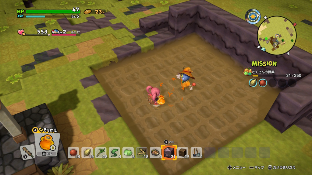 f:id:fioridiciliegio:20181229141053p:plain ドラクエビルダーズ2ゲーム画像