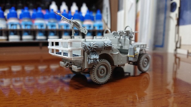 0320-621#タミヤ　イギリス　SAS　コマンドカー　1944年　人形2体付き　ITALERI プラモデル　［未組立］ 英国「ノルマンディー上陸作戦以降に使用したコマンドカー」の