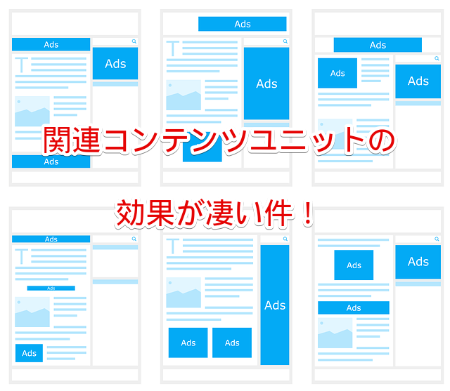 関連コンテンツユニットの効果が凄い