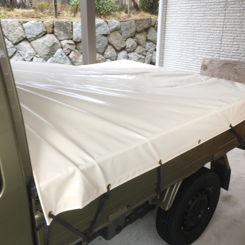 ハイゼットジャンボやスーパーキャリイにジャストフィットな頑丈シートを購入するならマルヤマキャンパスの軽トラシートがオススメ 薪 欲しいんです