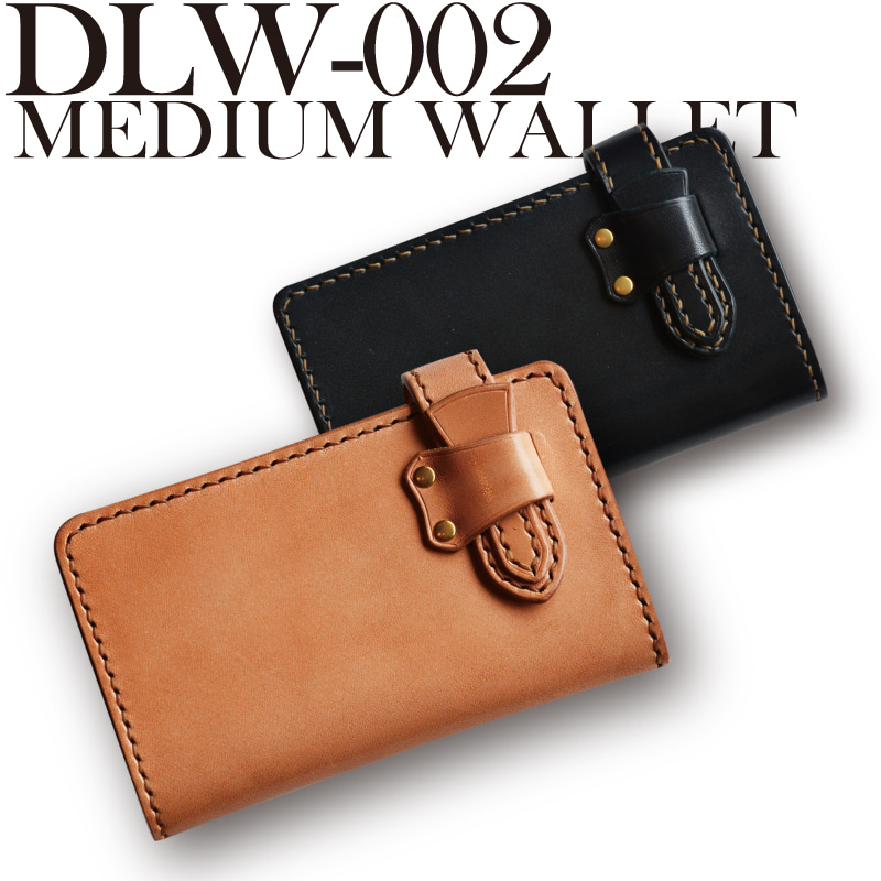 DLW-002 ミディアムウォレット DELUXEWARE レザー 財布 黒 【公式通販】