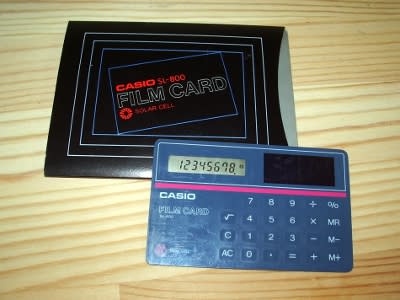 カシオ電卓SL-800 - エチュードの頃