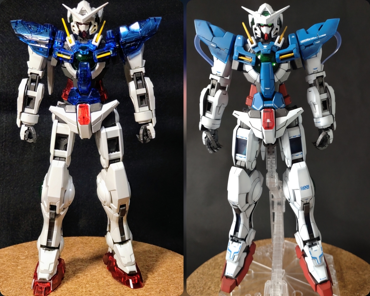 MG ガンダムエクシア ソリッドクリアの製作 後半(全塗装) - トチオーの