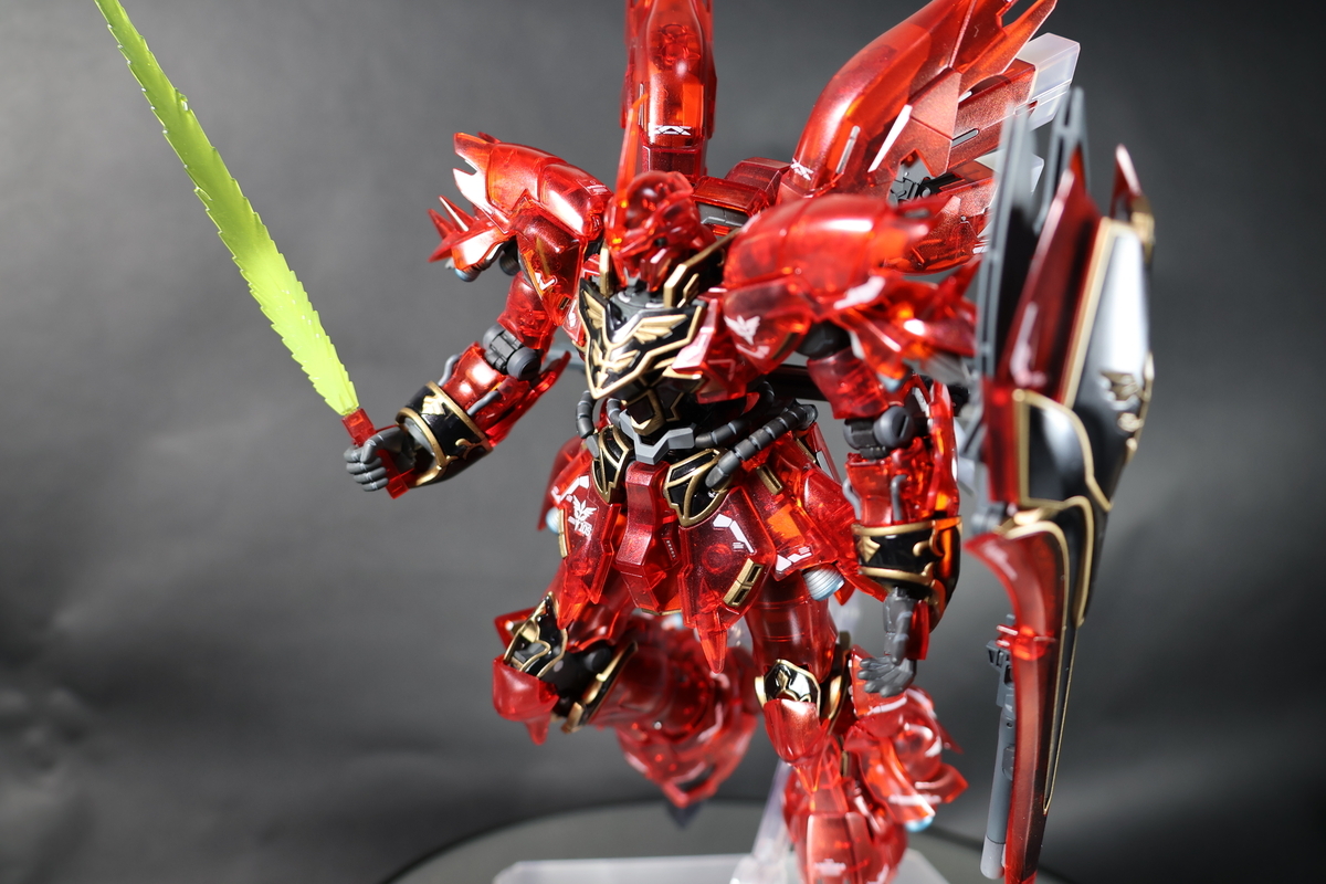 RG シナンジュ クリアカラーの製作 -完成- - トチオーのプラモデル製作日記