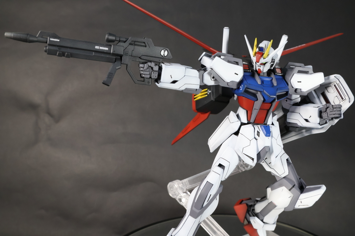 HGエールストライクガンダム+RGスカイグラスパーの製作-最終段階-(全
