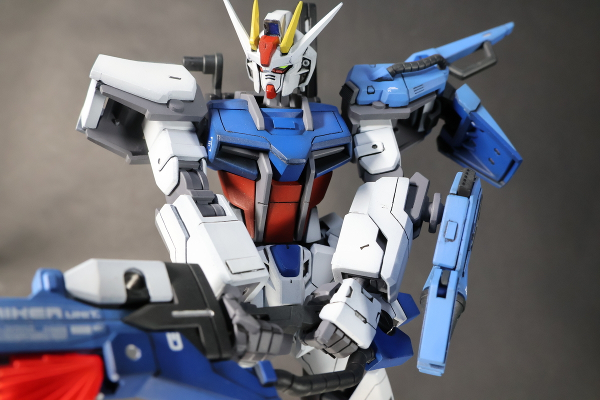 HGエールストライクガンダム+RGスカイグラスパーの製作-最終段階-(全