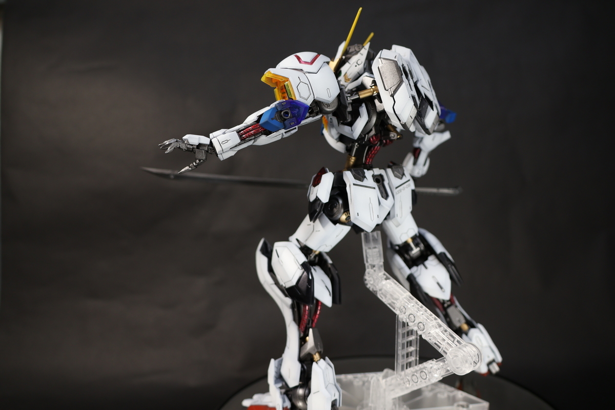 MG　バルバトス　ソリッドクリア　塗装改修完成品 MG ガンダムバルバトス ソリッドクリアの製作-全塗装完成（最終段階