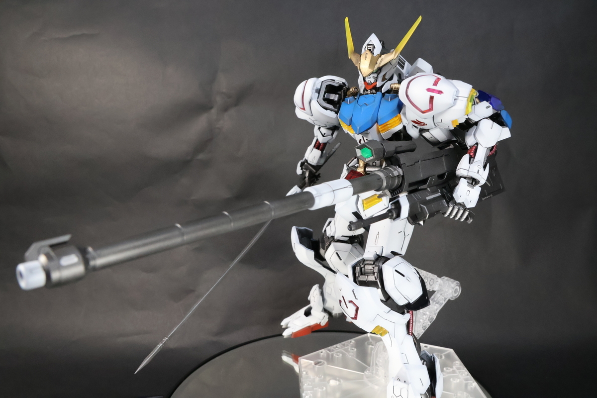MG　バルバトス　ソリッドクリア　塗装改修完成品 MG ガンダムバルバトス ソリッドクリアの製作-全塗装完成（最終段階