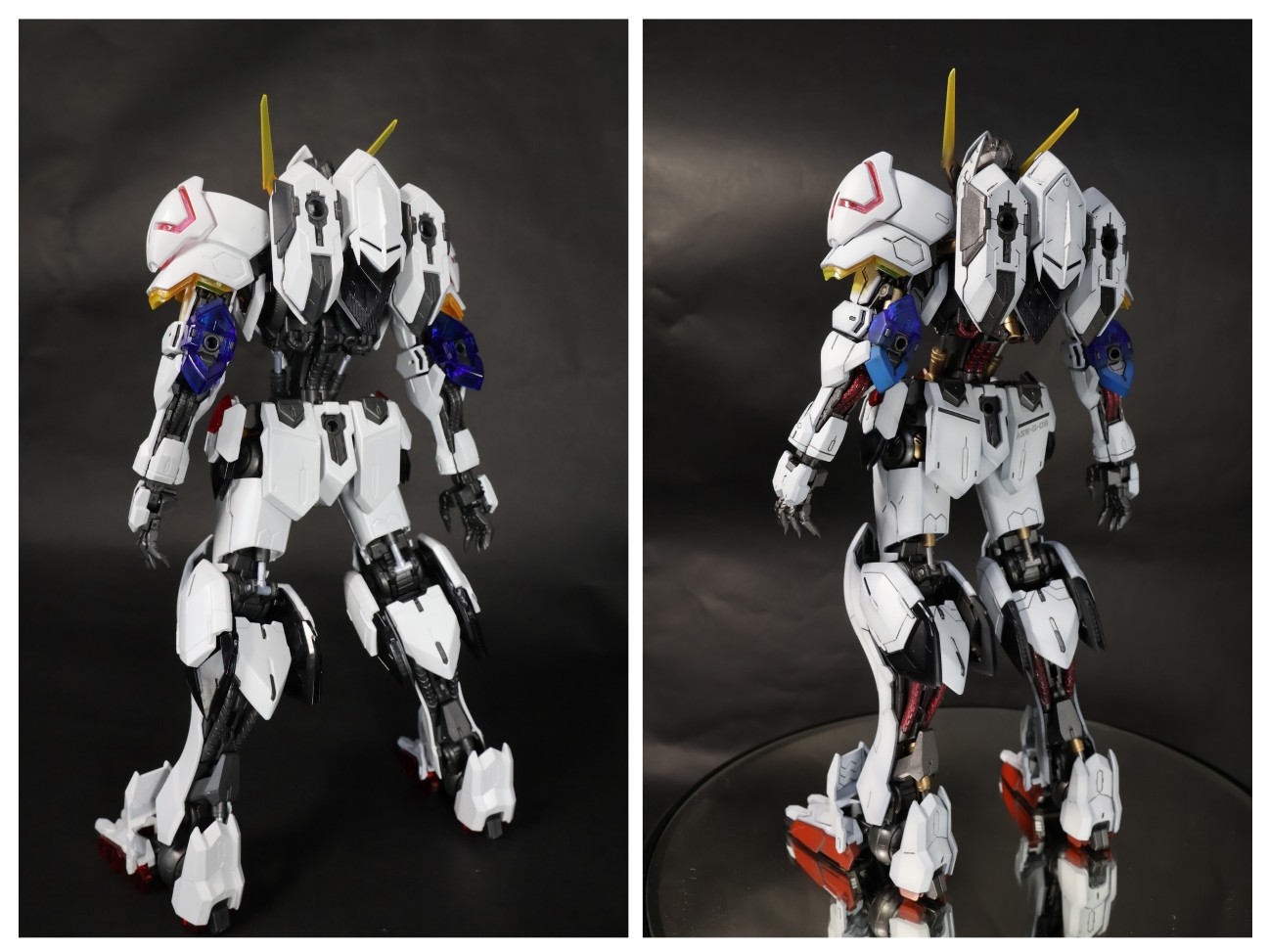 MG　バルバトス　ソリッドクリア　塗装改修完成品 MG ガンダムバルバトス ソリッドクリアの製作-全塗装完成（最終段階