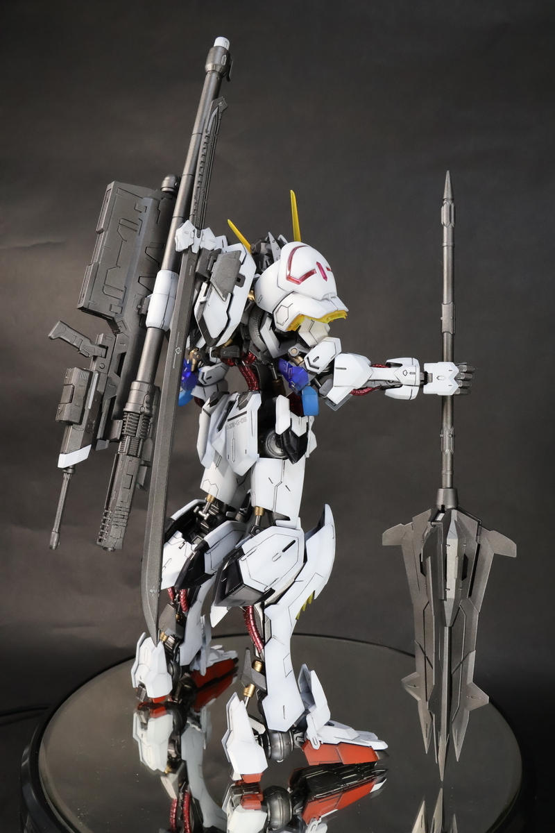 MG　バルバトス　ソリッドクリア　塗装改修完成品 MG ガンダムバルバトス ソリッドクリアの製作-全塗装完成（最終段階