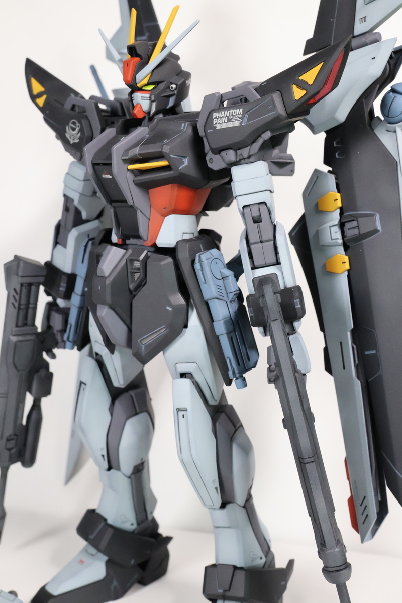 MG ストライクノアールガンダムの製作-最終段階（全塗装完成