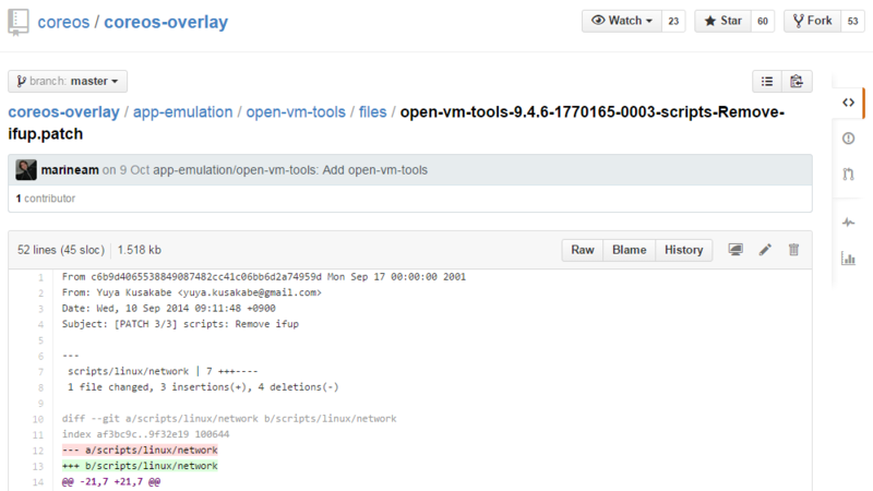coreos-overlay-open-vm-tools