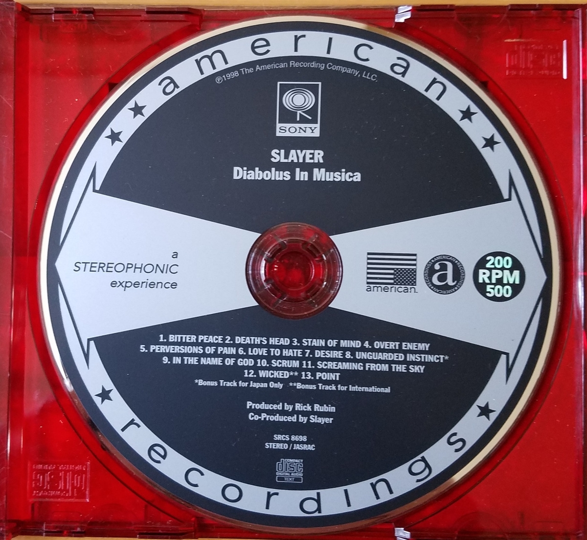 DIABOLUS IN MUSICA【SLAYER】 - 30年前のレコード棚