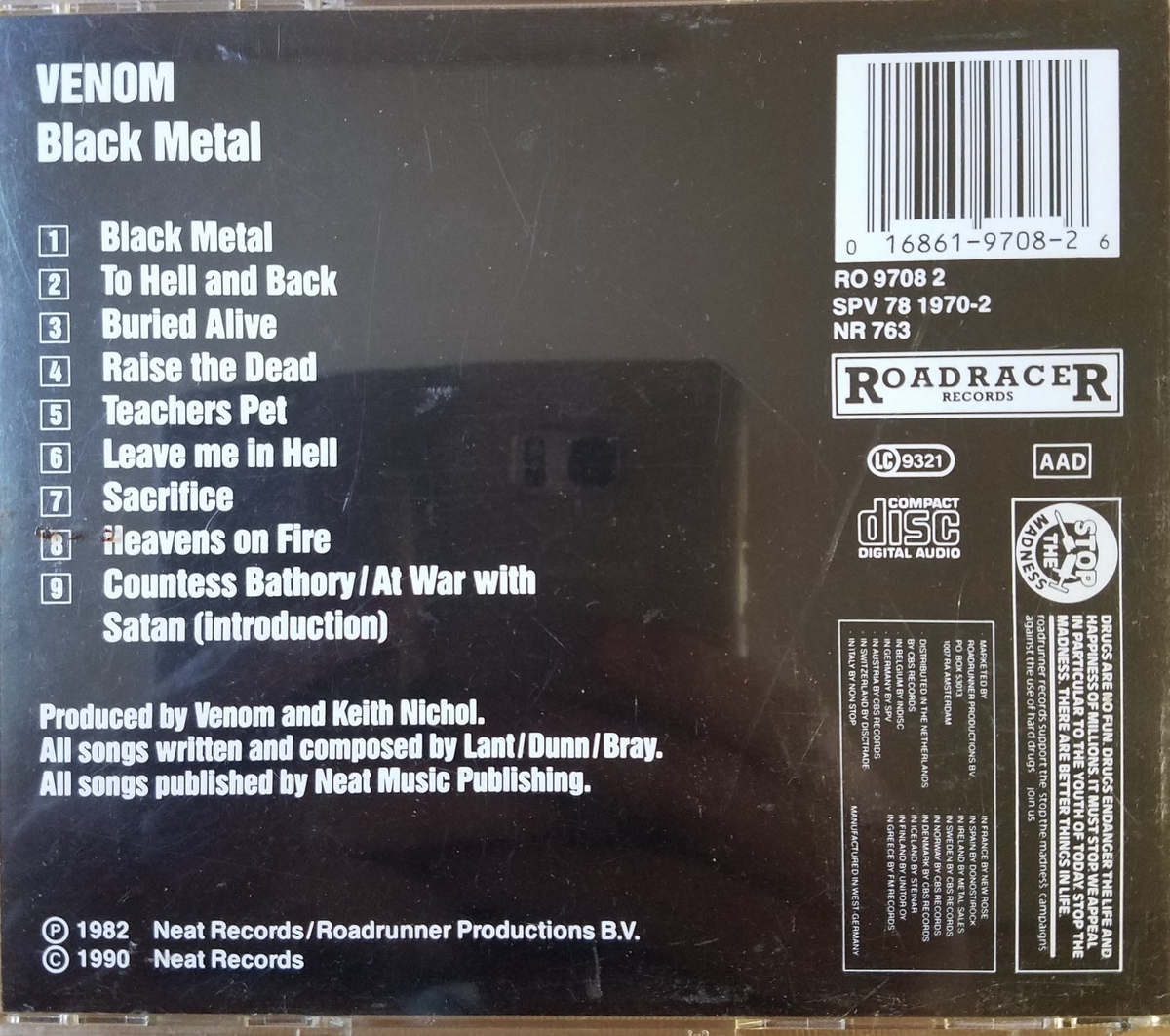 BLACK METAL【VENOM】 - 30年前のレコード棚