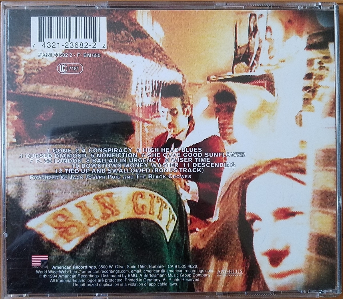 100円de名盤シリーズ-13】amorica.【THE BLACK CROWES】 - 30年前の ...