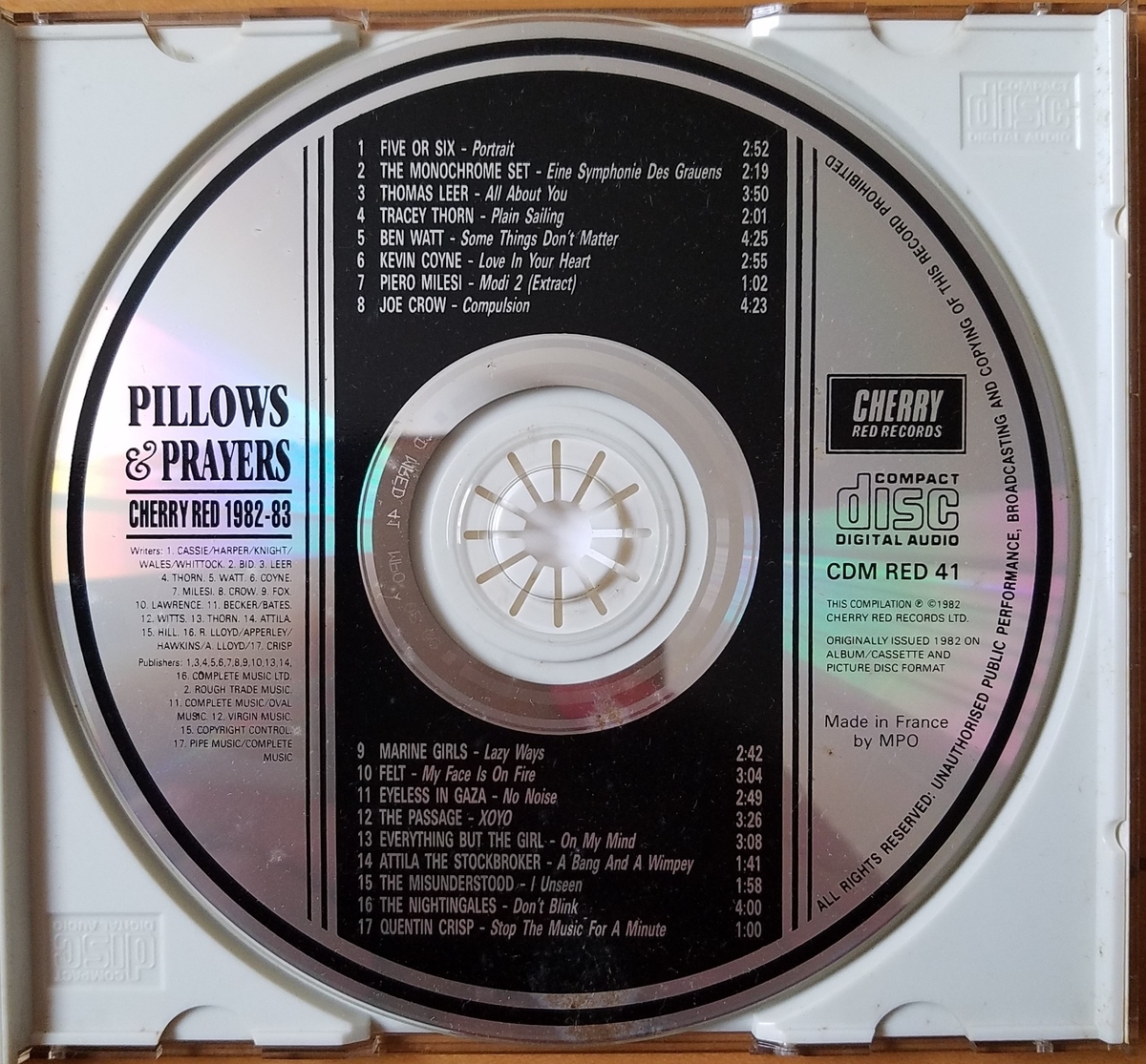 PILLOWS＆PRAYERS（CHERRY RED 19821983）【Various Artists】 30年前のレコード棚