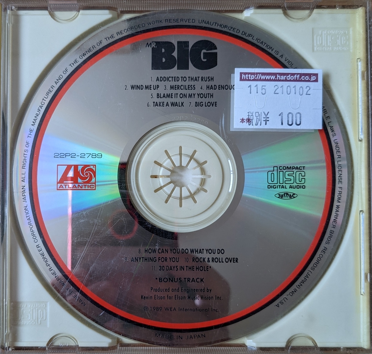 Mr.BIGドリルレコードピクチャー ディスク Mr.BIGドリルレコードピクチャー ディスク