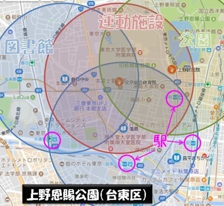 上野恩賜公園(台東区)の南西側