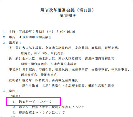 議事録｜第11回規制改革推進会議